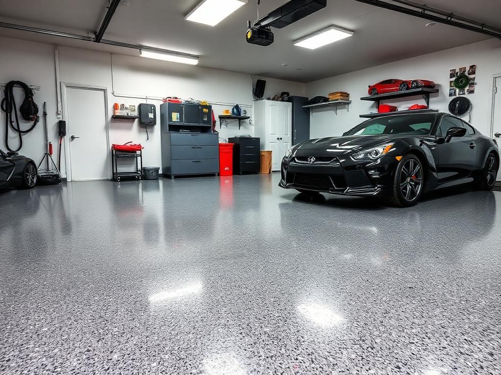 Residential garage epoxy flooring in Memphis TN